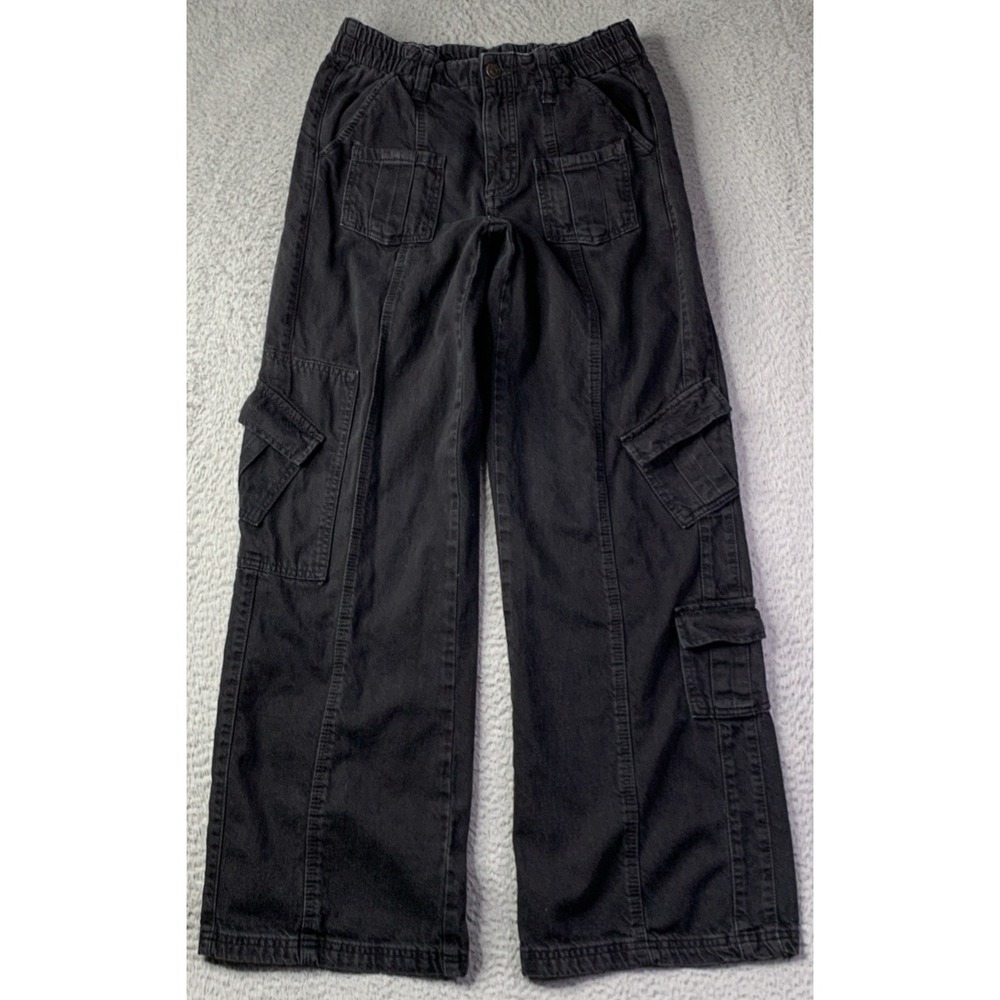 BDG Black Wide-Leg Utility Cargo Pants
